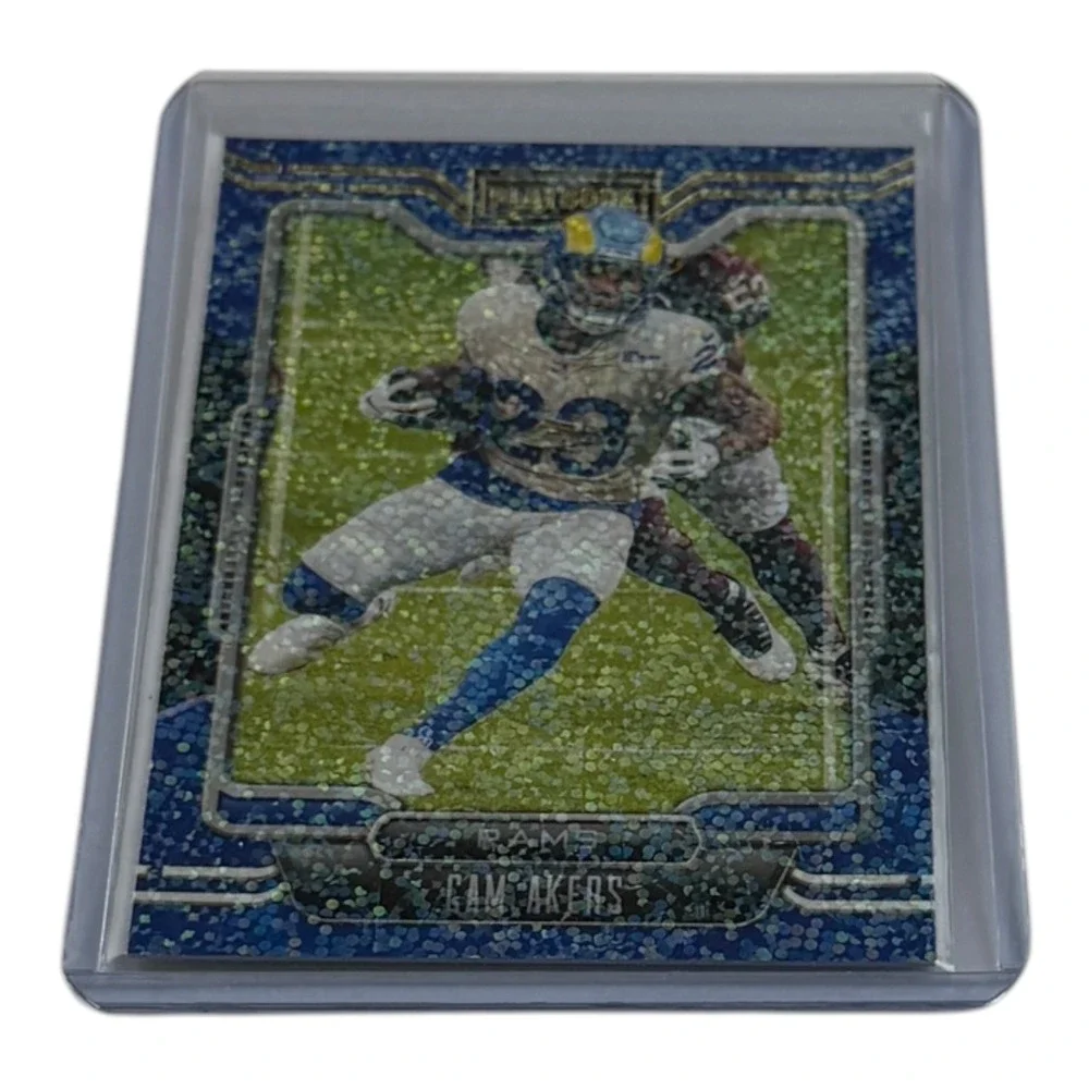 2021 Panini Playbook Football Cam Akers No 43 Blue‎ Sparkle Prizm LA Rams RB